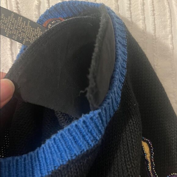 VTG 80s Xmas Christmas Sweater Shoulder Pads Holiday P2P:23” L:29.5” - Picture 5 of 14